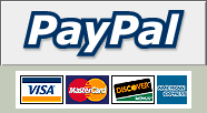 paypal logo and credit card graphics
