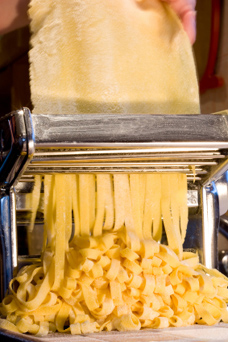 using a pasta maker